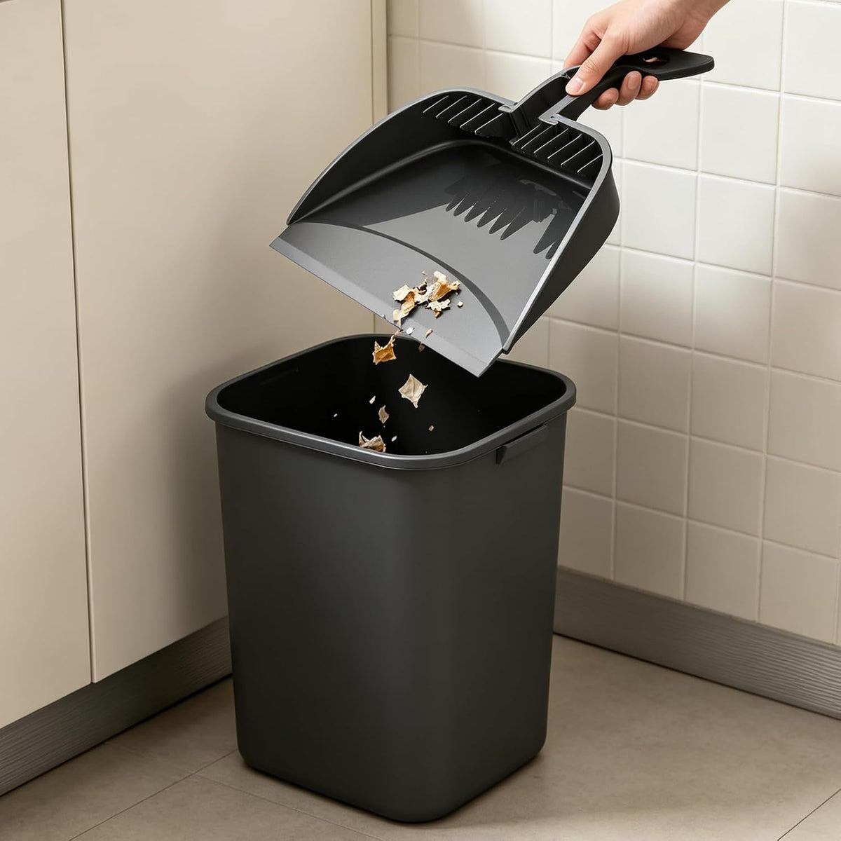 SetSail Step-on Dustpan with Rubber Lip 12-inch Wide Large Dustpan 2 Pack