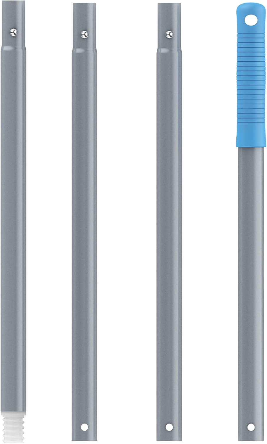 MR.SIGA Window Squeegee Extension Pole, 4 Pieces Aluminum Pole, 54.3 inch