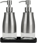 Gaussra Kitchen Soap Dispenser with Silicone Tray & Stickers 11 OZ / 320 ML