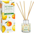 Fresh Citrus Home Freshening Reed Diffuser Set Pet House