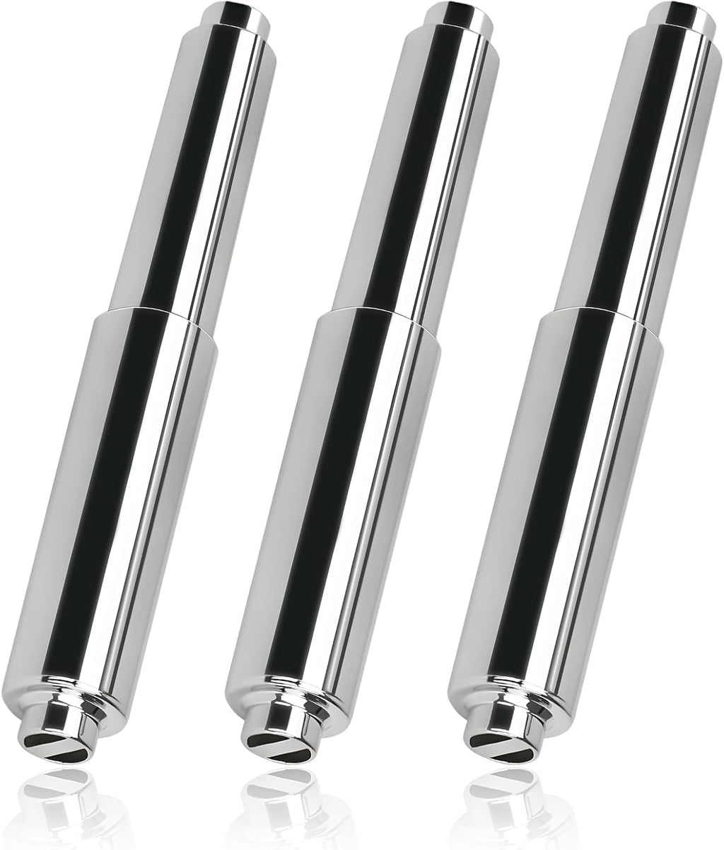 3 Pcs Toilet Paper Holder Spring Rod, Metal Springs Plastic Toilet Paper Roller Replacements, Adjustable Roller for Bathroom Use