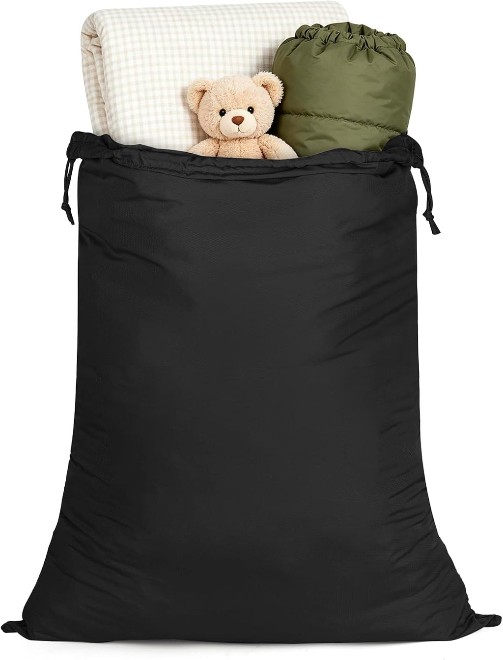 Heavy Duty Nylon Laundry Bag 28"x40" Drawstring Storage for Home