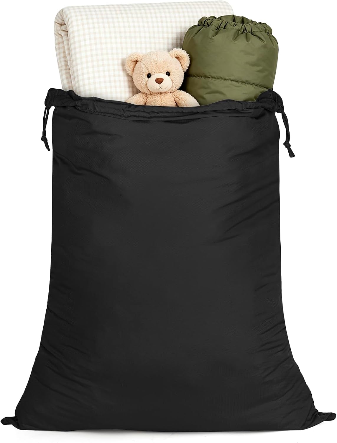 Heavy Duty Nylon Laundry Bag 28"x40" Drawstring Storage for Home