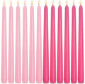 6 Hot Pink 6 Pink 10 Inch Taper Candles for Wedding Valentine's Day
