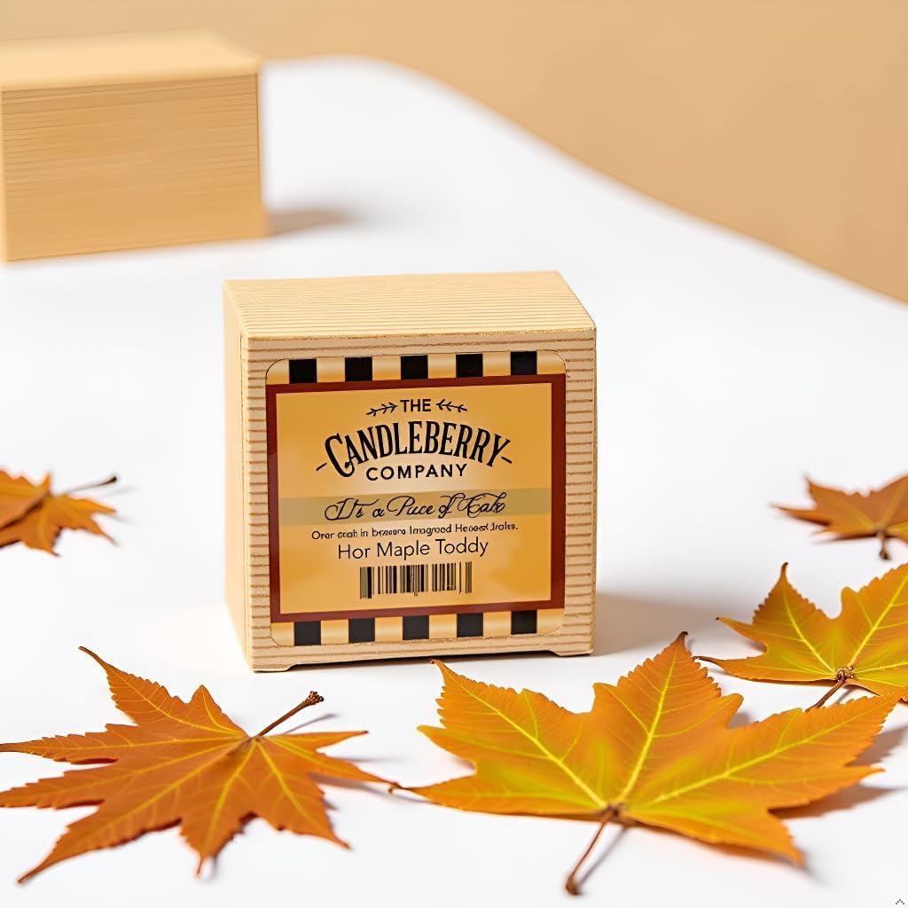 Two Candleberry Hot Maple Toddy Scented Candle Melts | Best Wax Melts for Candle Warmers | Scented Wax Melts | Cake Simmering Tart Melt