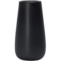D'vine Dev 12 Inch Ebony Black Elegant Oval Ceramic Vase for Flowers, Home Décor Vase with Design Box, VS-LD-C-5