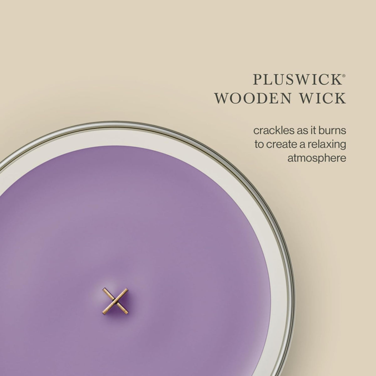 WoodWick Amethyst & Amber Scented Candle, Crackling Wick, 9.7oz