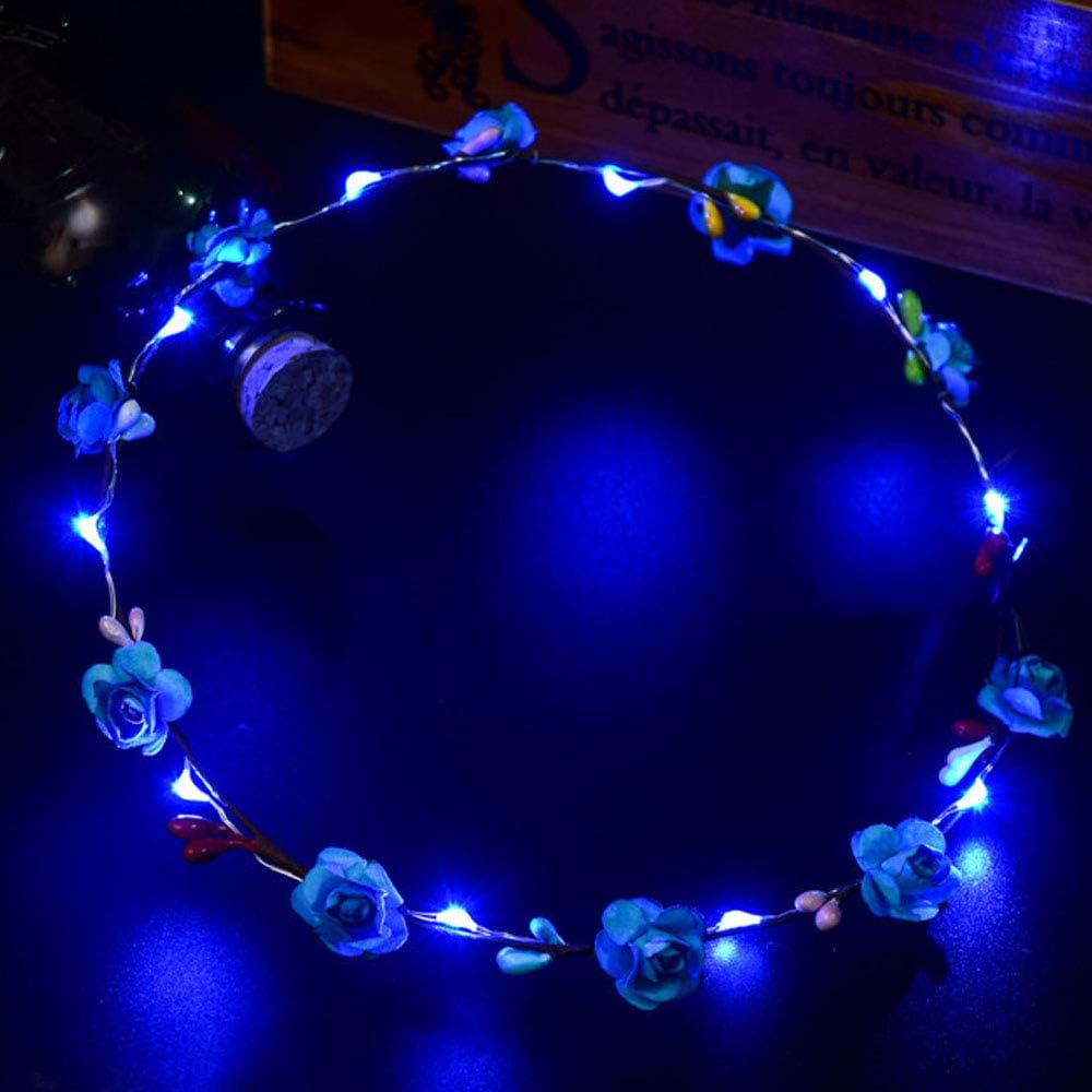 LIIDA [10-Pack] LED String Lights, 6.6FT LED Moon Lights 20 Led Micro Lights On Silver Copper Wire (Batteries Include) for DIY Wedding Centerpiece, Table Decoration, Party (Blue)