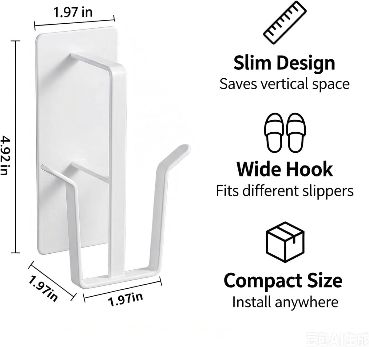 Magnetic Shoe Rack for RV Shoe Storage, 2 Pack Metal White
