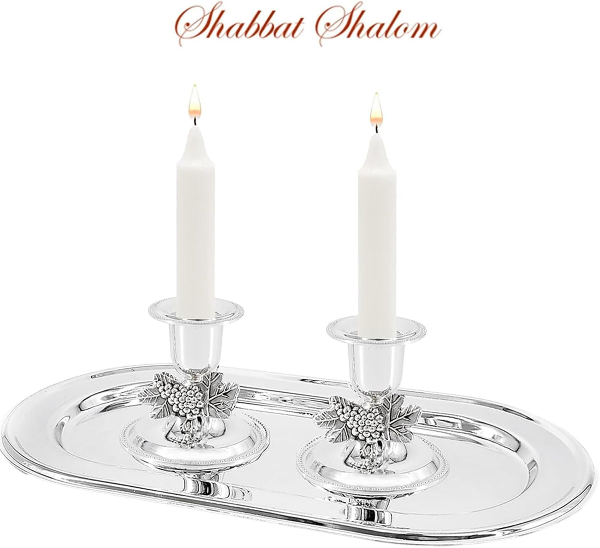 Classic White Candles-72 Bulk 2 Pack (Total of 144 Candles) - Traditional Shabbat, Dinner, Ceremonies, and Emergencies- Long Lasting Burn Time
