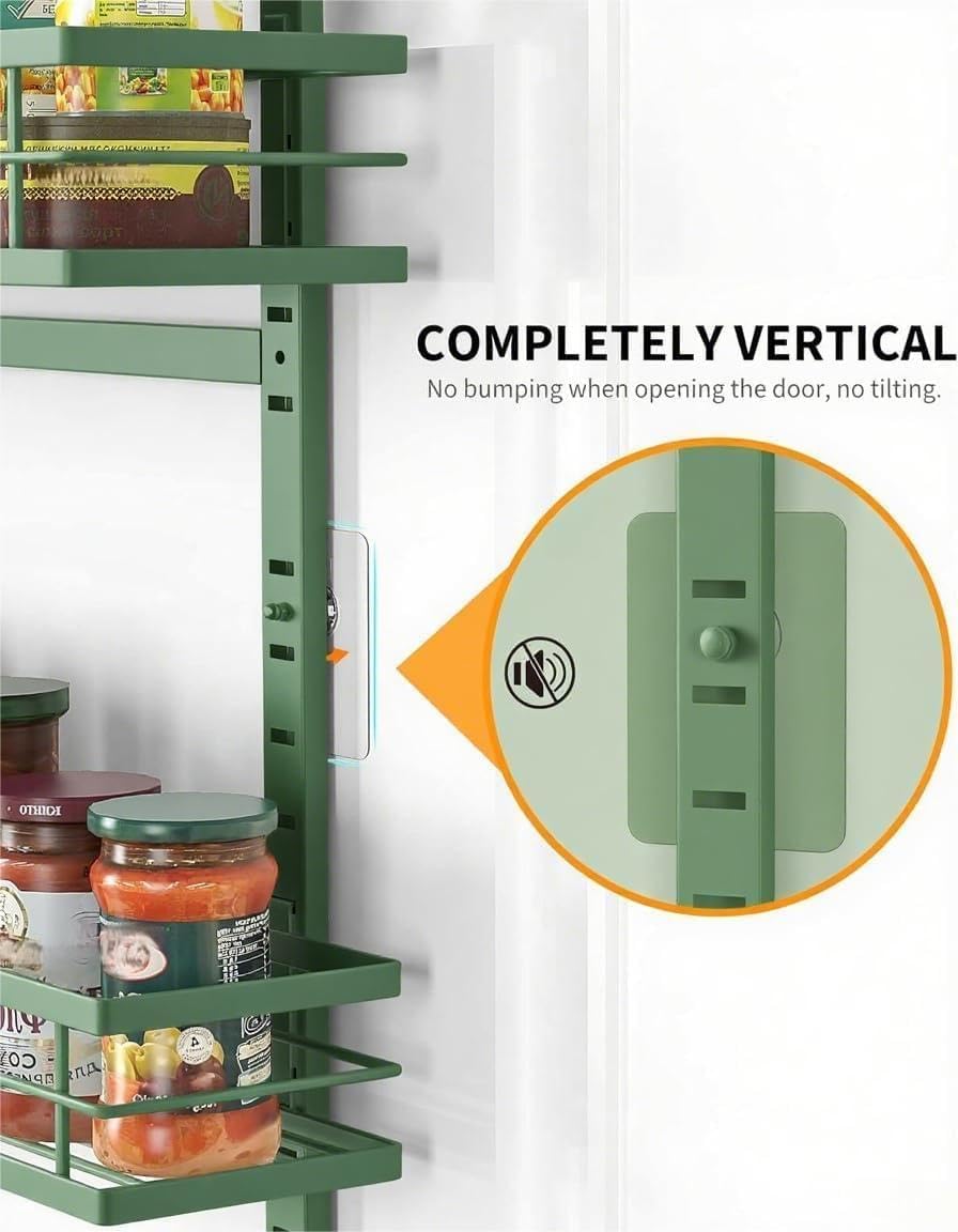 Moforoco Sage Green 9-Tier Over The Door Pantry Organizer, Pantry Organization and Storage, Black Hanging Basket Wall Spice Rack Seasoning Shelves