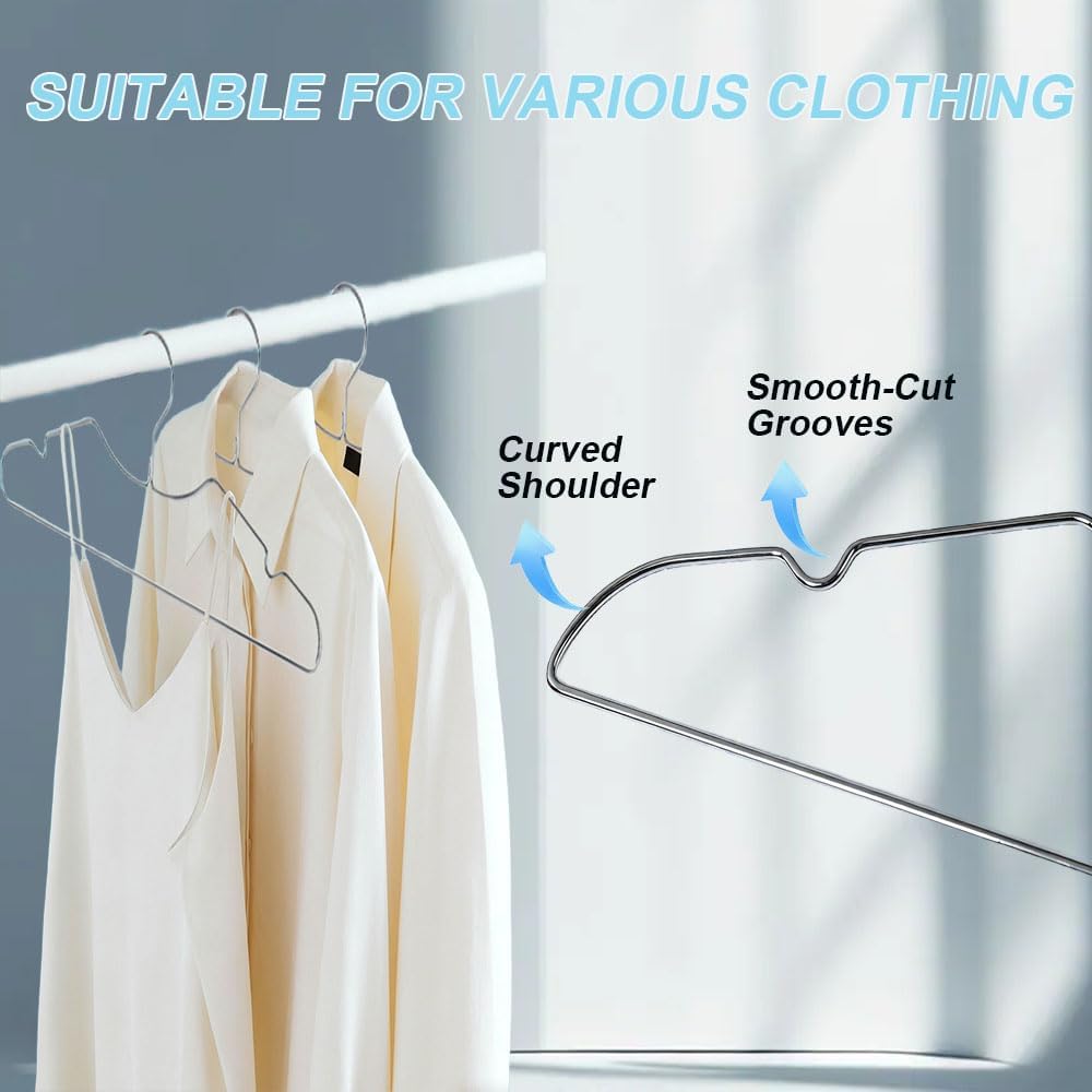 Plus Size 20in Short Neck Hangers for Clothes, Extra Large Hanger, 10pk