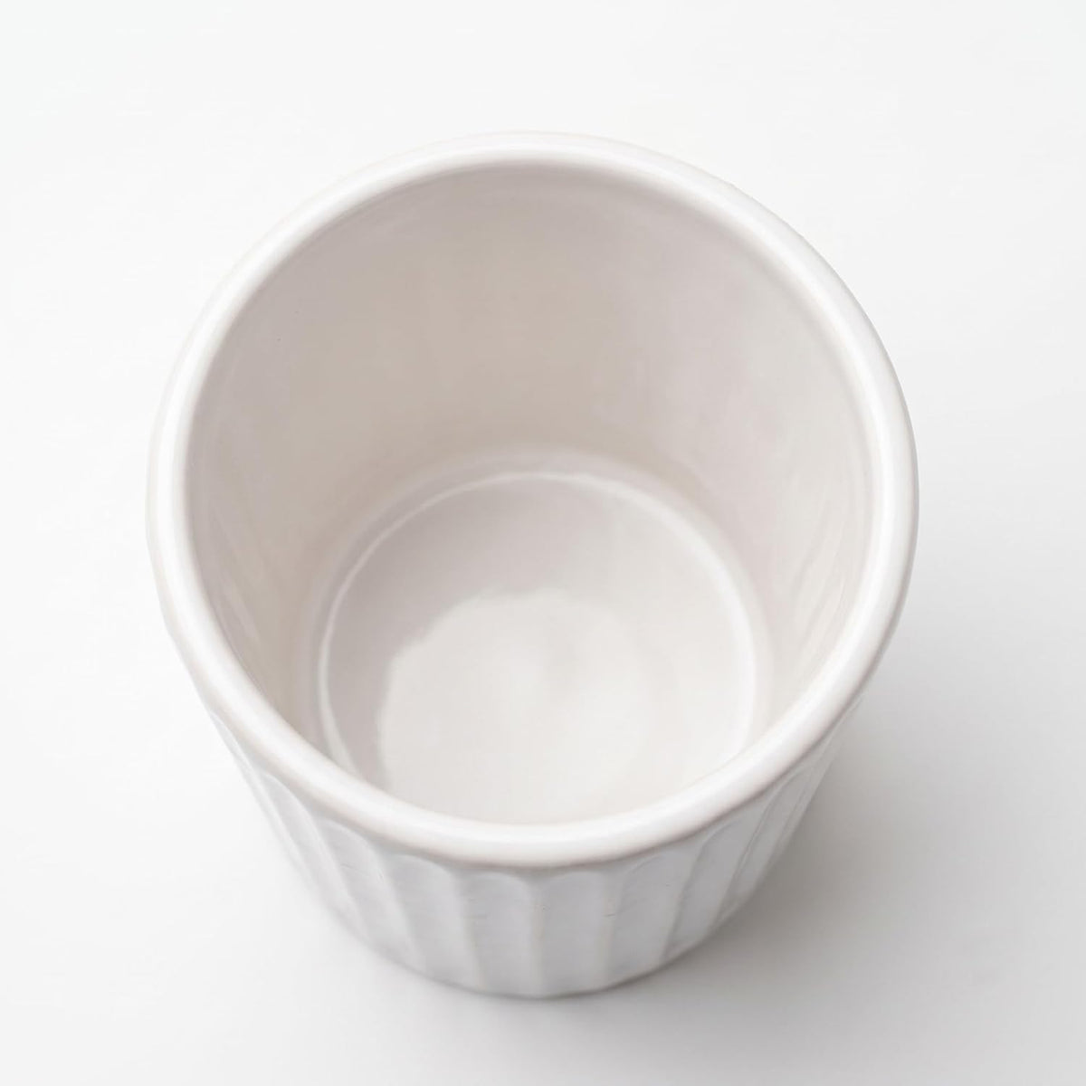Sand White Ceramic Toothbrush Holder for Bathroom & Kitchen Countertop