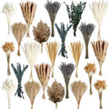 530/450Pcs Dried Pampas Grass Set for Dry Flower Home Decor (530Pcs Nature)