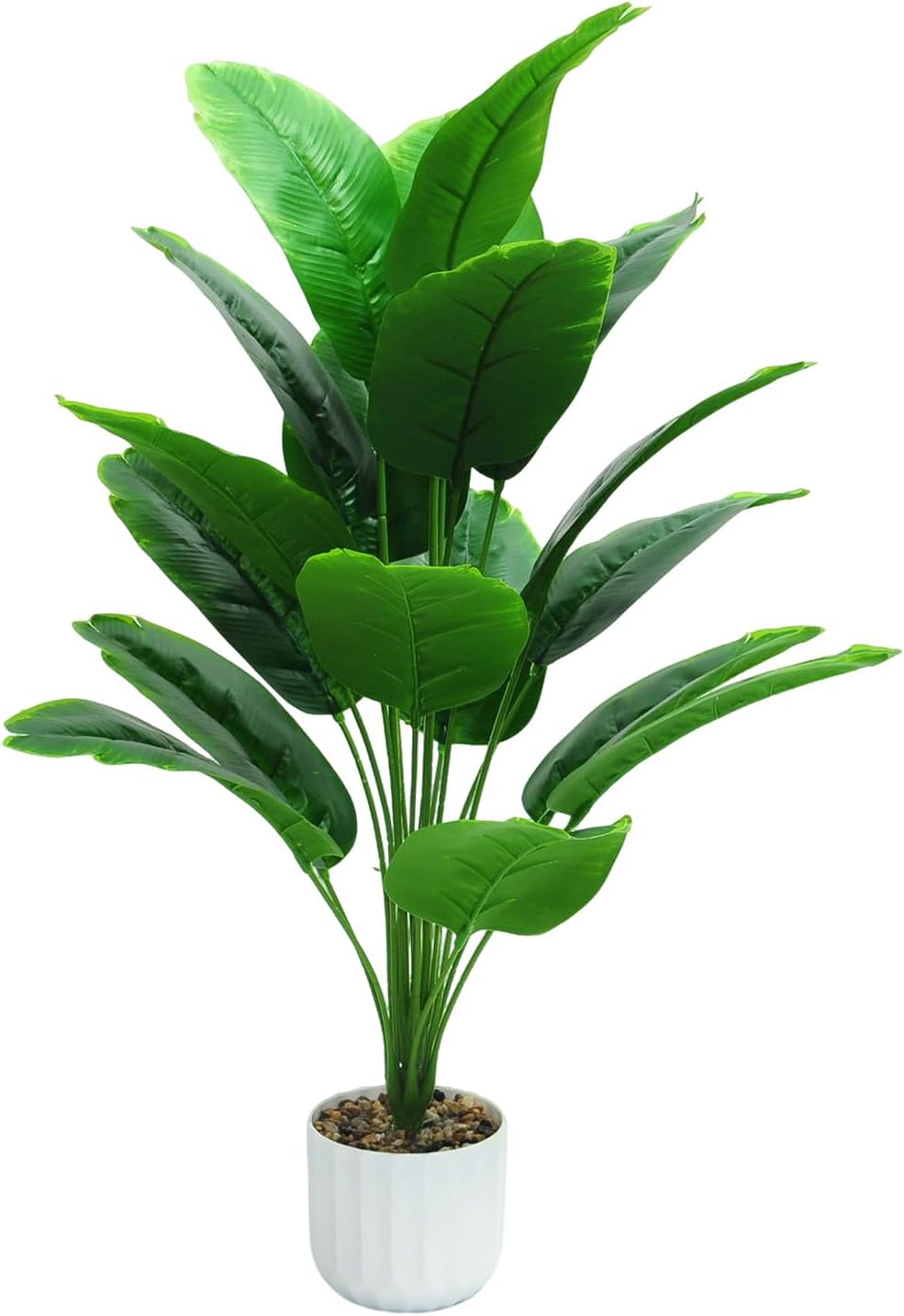 Freyalife 28“ Fake Plant Artificial Banana Tree for Room Decor, Faux Potted Plants Indoor for Home Living Bedroom Aesthetic Farmhouse Dorm Office Classroom and Outdoor Garden Porch Balcony Decor