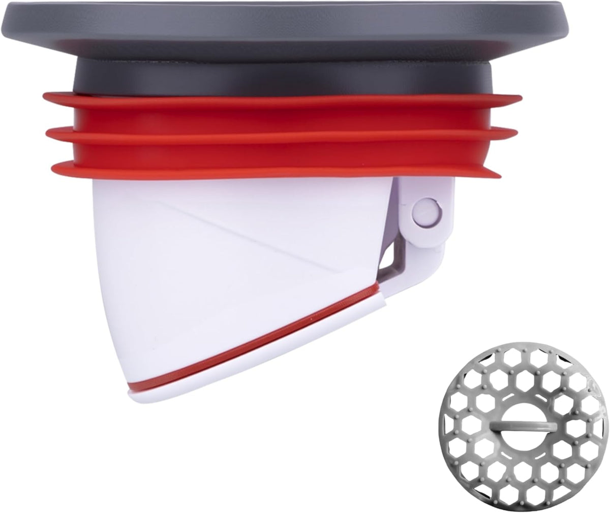 2-Inch Magnetic Shower and Floor Drain Seal with Hair Catcher