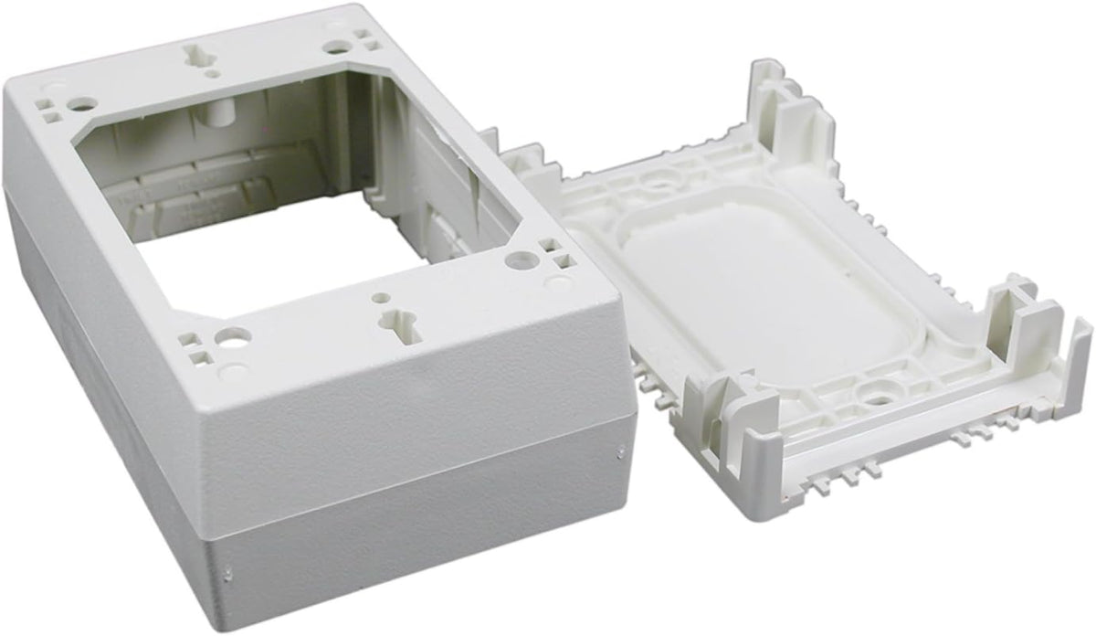 Legrand Wiremold Nonmetallic Raceway 1 Gang Extra Deep Electrical Box Ivory
