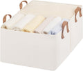StorageWorks Storage Basket for Shelves, Storage Bins, Beige, 2-Pack