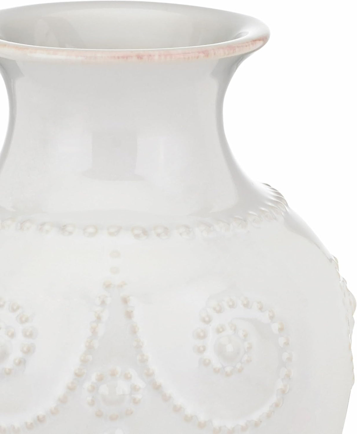 Lenox French Perle White Stoneware Flower Vase