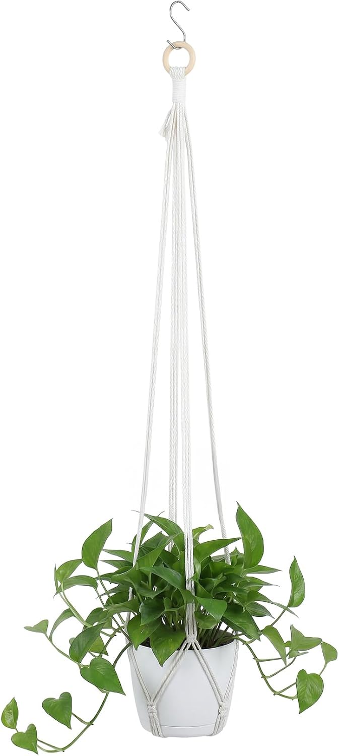 31 Inch Hanging Plant Holder, Decorative Small Macrame Plant Hangers Indoor