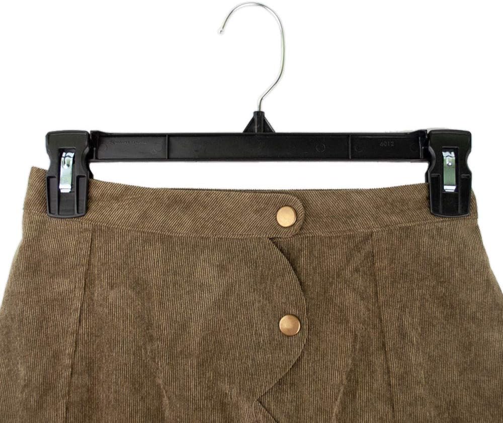 HangOn Shirt & Pants Hangers Combo Set Recycled Plastic, Black, 17 Inch & 12 Inch, 15 Each 30 Total