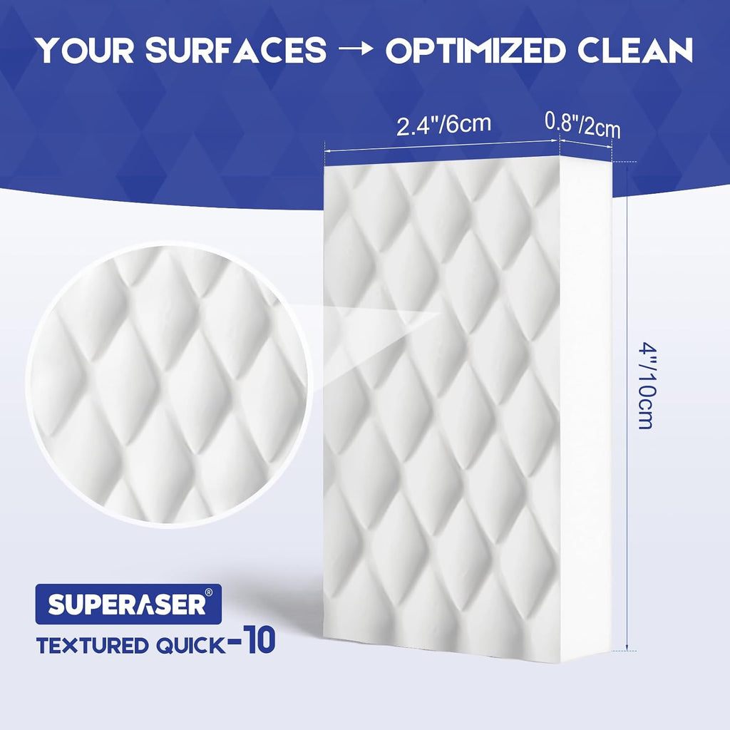Tex-10 Melamine Magic Sponge Eraser, HD-Weave, 10-Pack