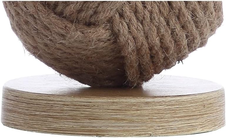 JONATHAN Y Monkey Fist 18" Rope Metal Ball LED Table Lamp, Natural