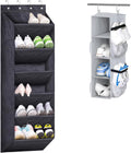 SLEEPING LAMB Shoe Rack for Door with Large Deep Pocket and Short Hanging Shoe Organizer for Closet or RV