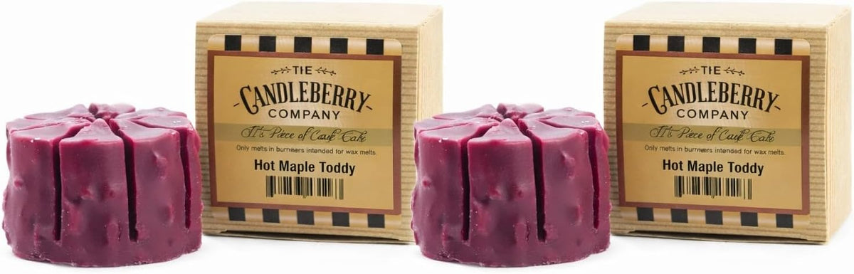 Two Candleberry Hot Maple Toddy Scented Candle Melts | Best Wax Melts for Candle Warmers | Scented Wax Melts | Cake Simmering Tart Melt