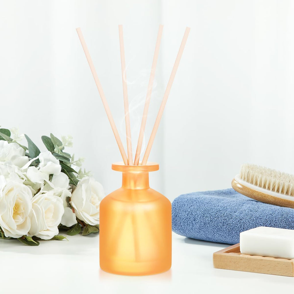 Reed Diffuser - Citrus 3.38oz (100ml) 2 Pack Essential Oil Reed Diffuser Set with 8 Sticks, Long Lasting Fragrance for Home, Bathroom, Bedroom, Room, Decor, Gifts