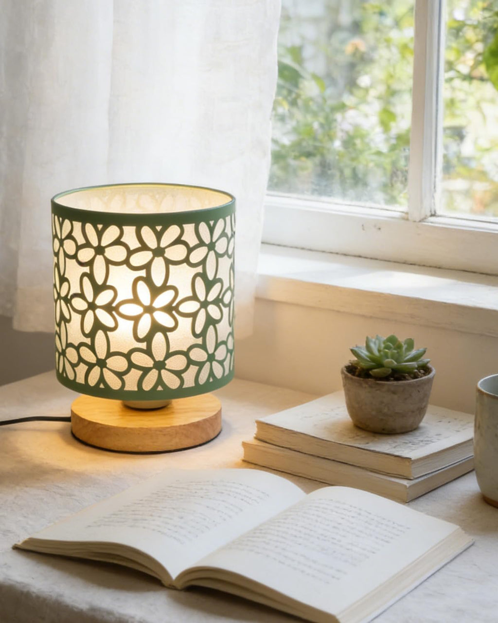 Green Small Table Lamp