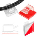 63pcs Clear Cable Management Adhesive Cable Clips