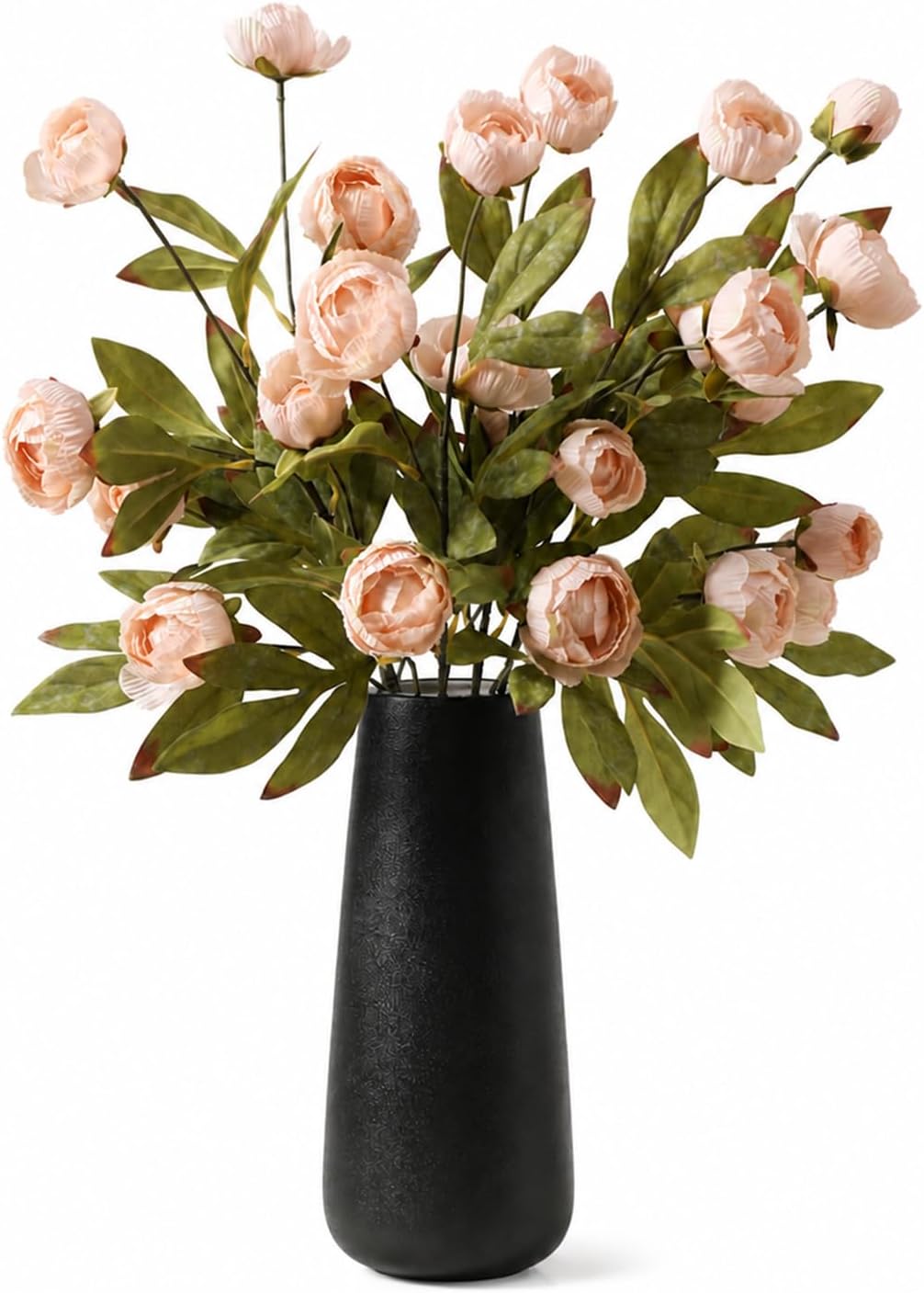 Peonies Artificial Flowers Champagne Faux Flowers for Vase Silk Flowers