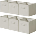 Cupic Cupid 6-Pack 11x11 Storage Cubes, Storage Organizer Bins, Light Gray