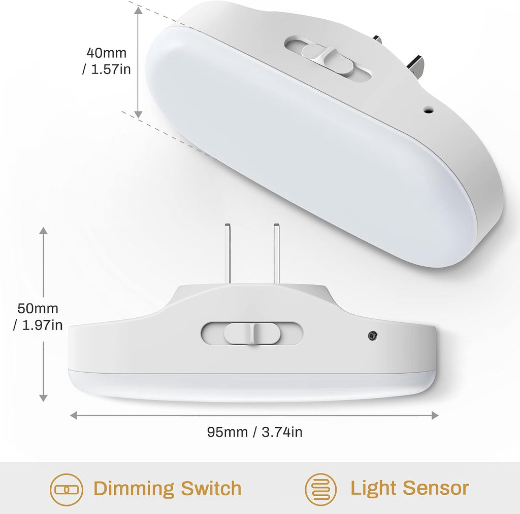 DORESshop Led Night Lights Plug into Wall Soft White,Dimmable Night Light