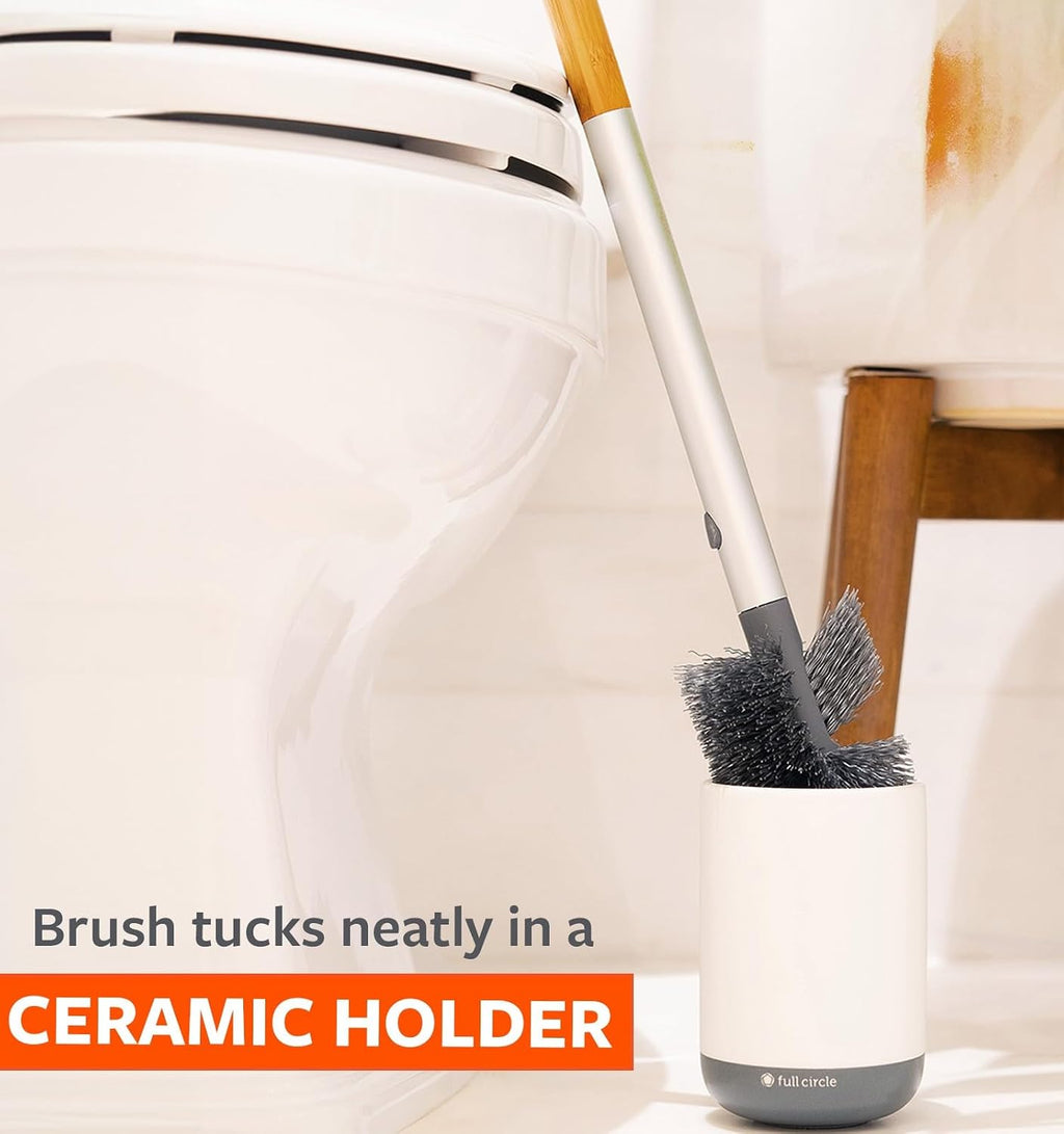 Full Circle Replacement Head for Scrub Queen Toilet Brush – Bathroom Cleaning Scrubber Refill