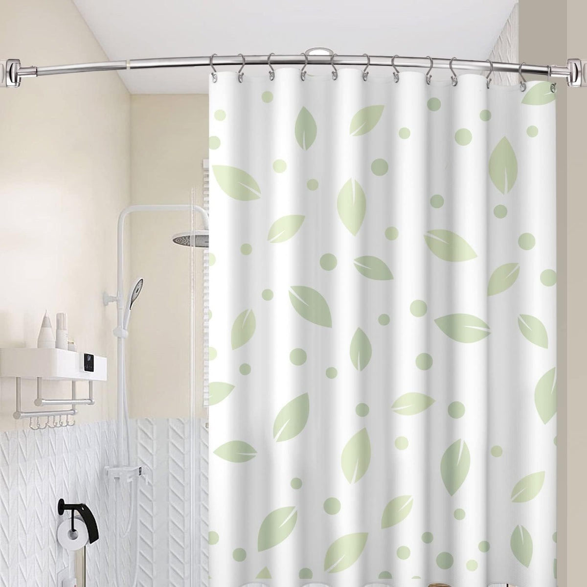 TOPROD Shower Curtain Hooks Rings Shower Curtain Hangers for Bathroom Hooks