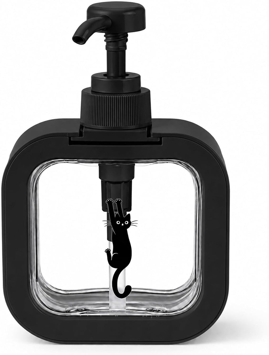 Black Cat Soap Dispenser 500ml Pump Bottle for Hand and Dish Soap
