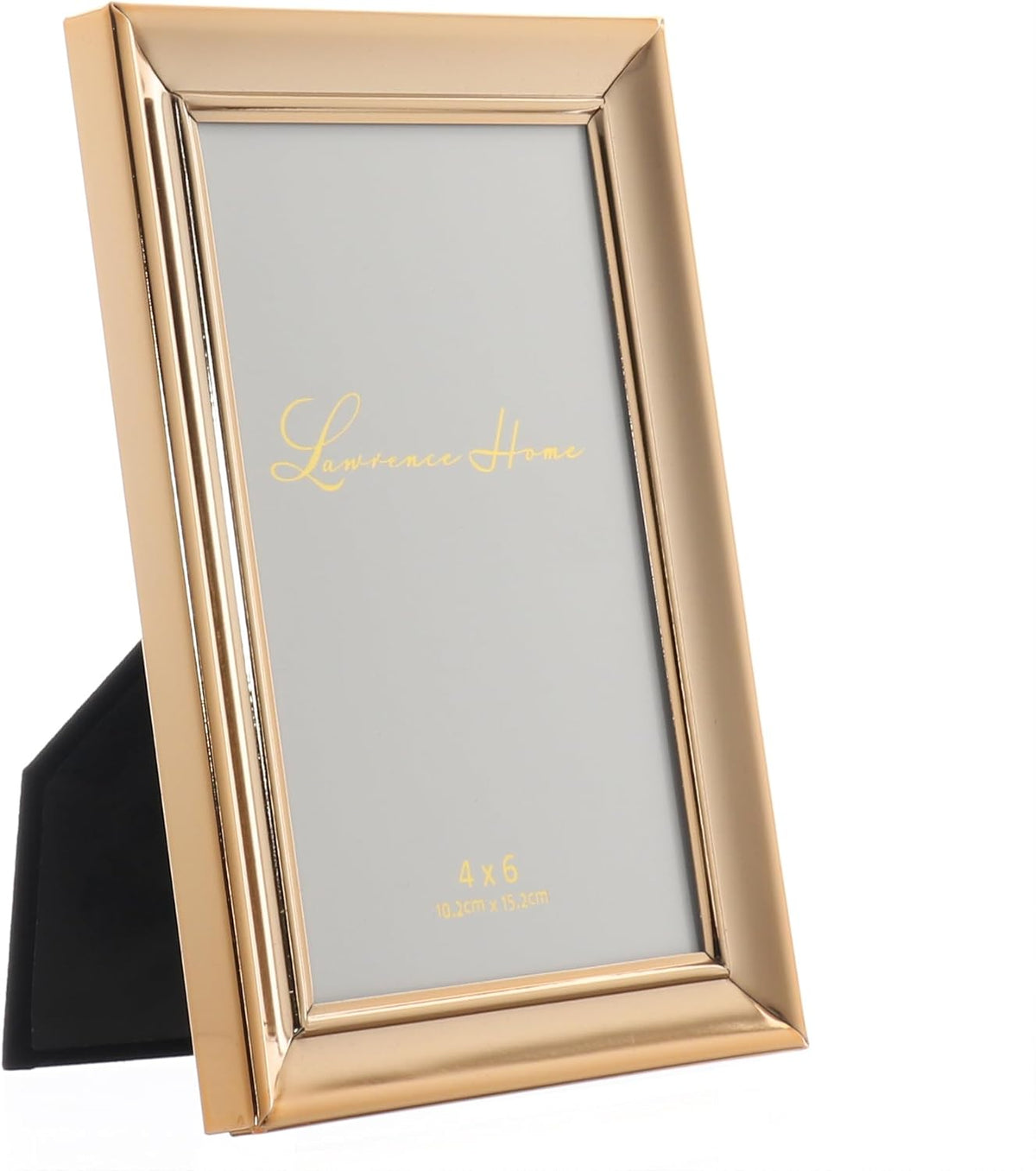 Lawrence Frames Strata Metal Picture Frame, 4x6, Gold