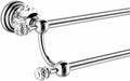 WINCASE Chrome Towel Bar, Adjustable Double Towel Holder, Silver Crystal Bathroom Towel Racks Wall Mounted