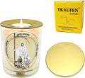 White Santa Muerte Unscented Prayer Soy Candle 50H with Warmer Ring