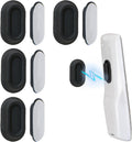 Magnetic Remote Control Holder Wall Mount 4 Pack Soft Silicone Remote Control Caddy with Strong Adhesive Remote Holder - Black
