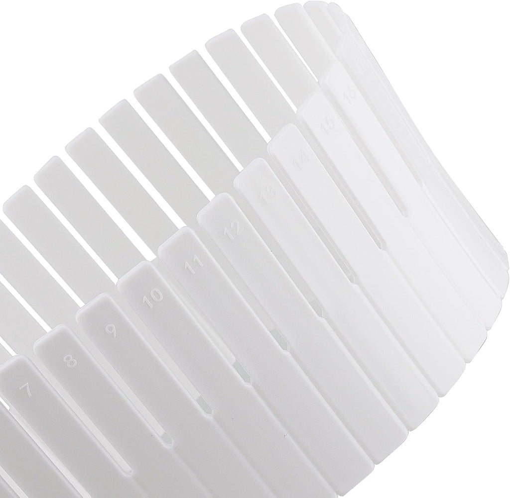 JOIKIT 64 Pack White Plastic DIY Grid Drawer Dividers, Adjustable Drawer Divider Organizer, Household Storage Makeup Socks Underwear Organizer
