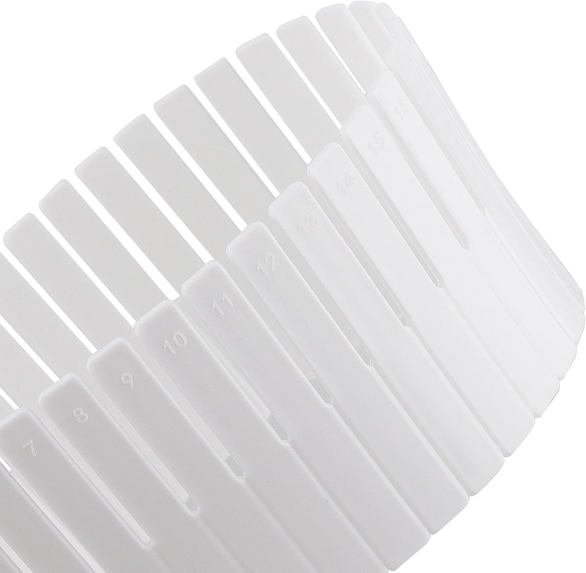 JOIKIT 64 Pack White Plastic DIY Grid Drawer Dividers, Adjustable Drawer Divider Organizer, Household Storage Makeup Socks Underwear Organizer