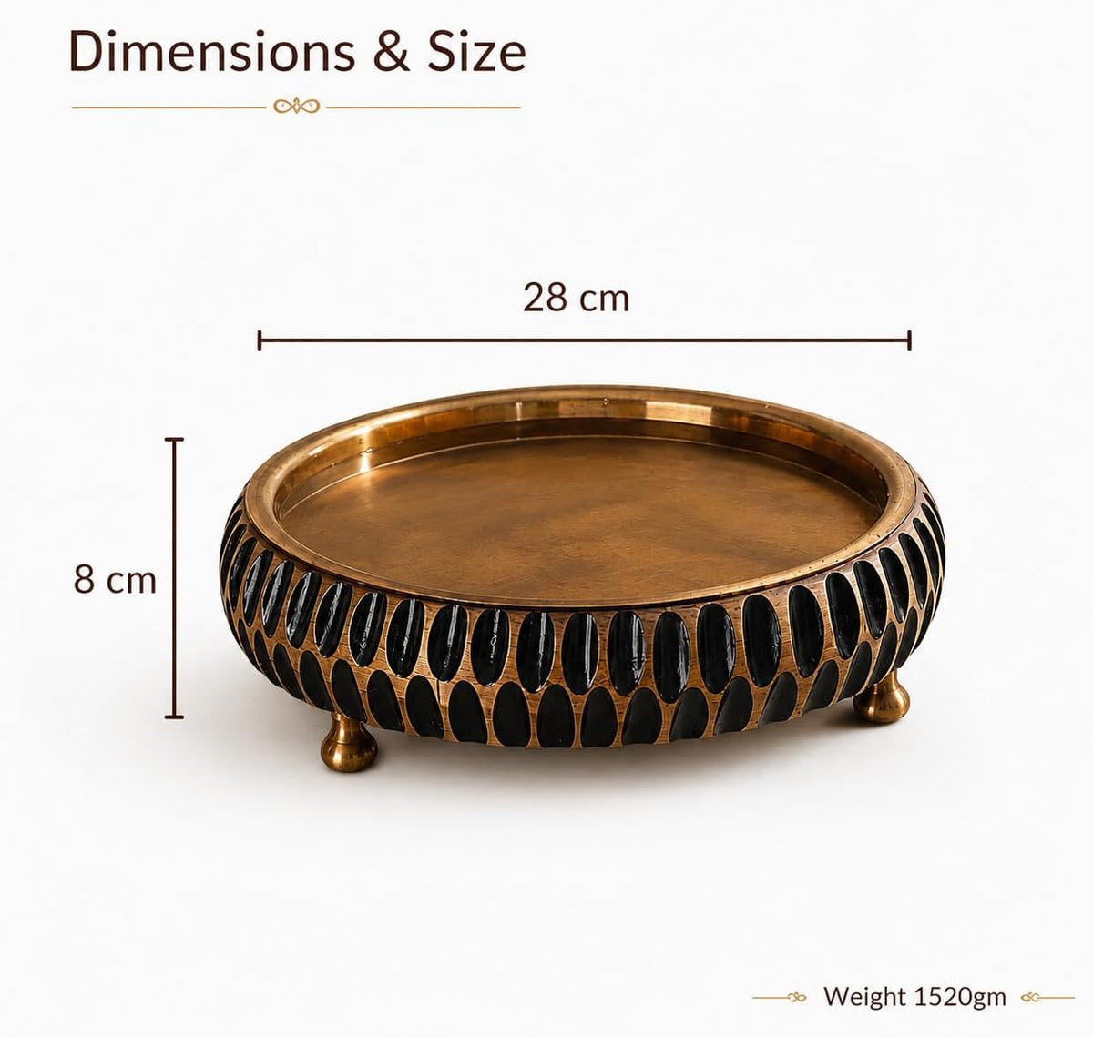 RITUALISTIC Aavrit Wooden Urli | Urli for Flower Decoration | Wooden Urli Bowl for Home Decorations | Kitchen Décor | Bowl for Decoration | Perfect for Festive Occasion | 11.5 Inches