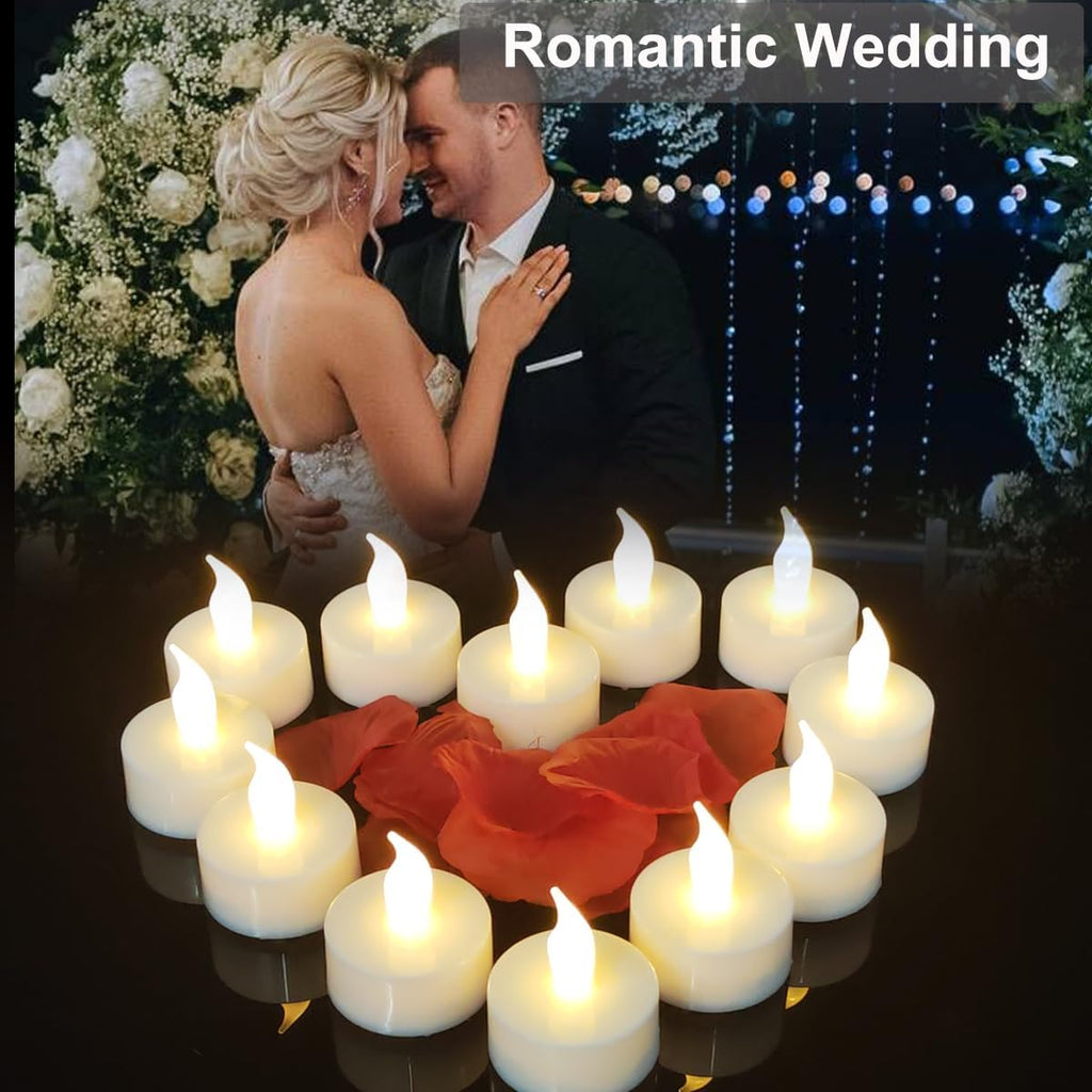 Rechargeable Candles Tea Lights with Remote Timer,Battery Operated Flameless LED Tea Lights Candles with USB Rechargeable for Halloween,Christmas,Weddings,Birthdays 6-Pack(Warm White)