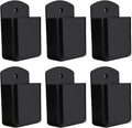 Pack of 6 Self Adhesive TV Air Conditioner Remote Control Holder Wall Mount Storage Box Organizer