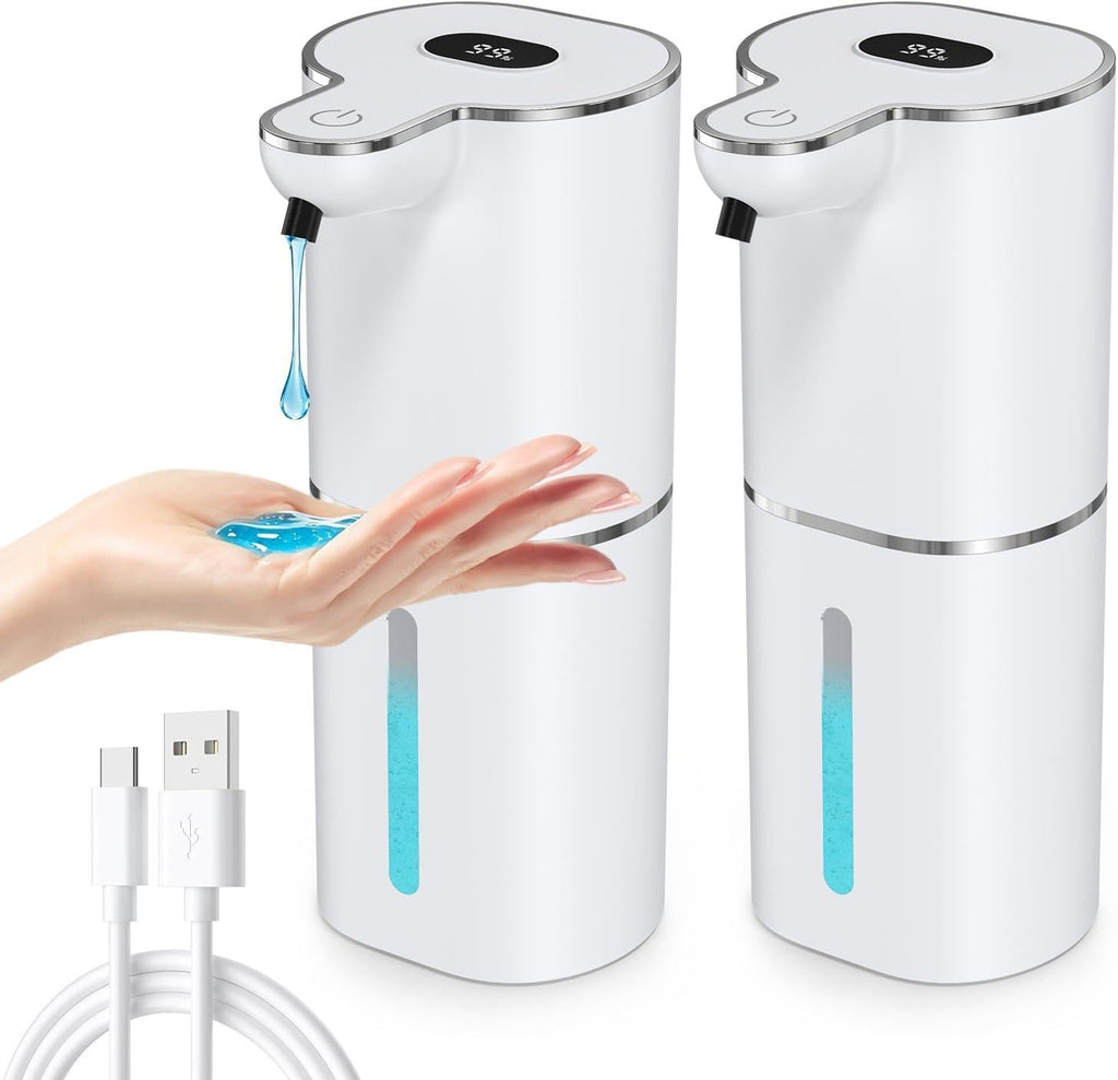 2PCS Automatic Liquid Soap Dispenser Touchless, 6-Level Bathroom