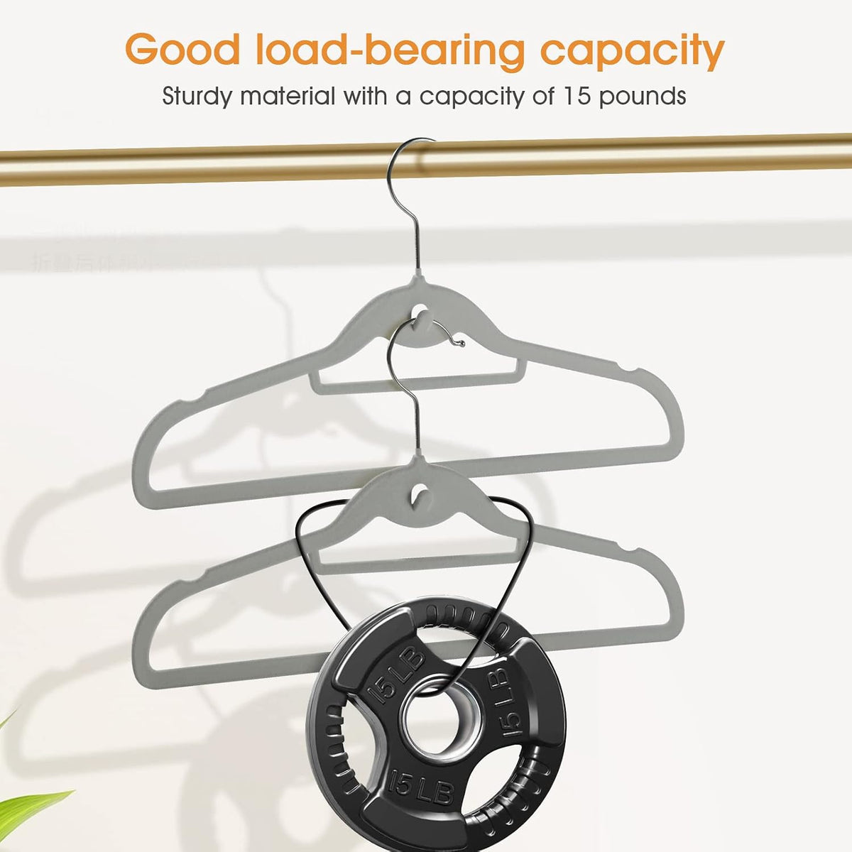 Velvet Clothing Hangers Slim Stackable Non-Slip Grey Suit Hanger Space Saving Clothes Hanger Heavy Duty Adult Hangers with 360°Swivel Hook Pack of 20