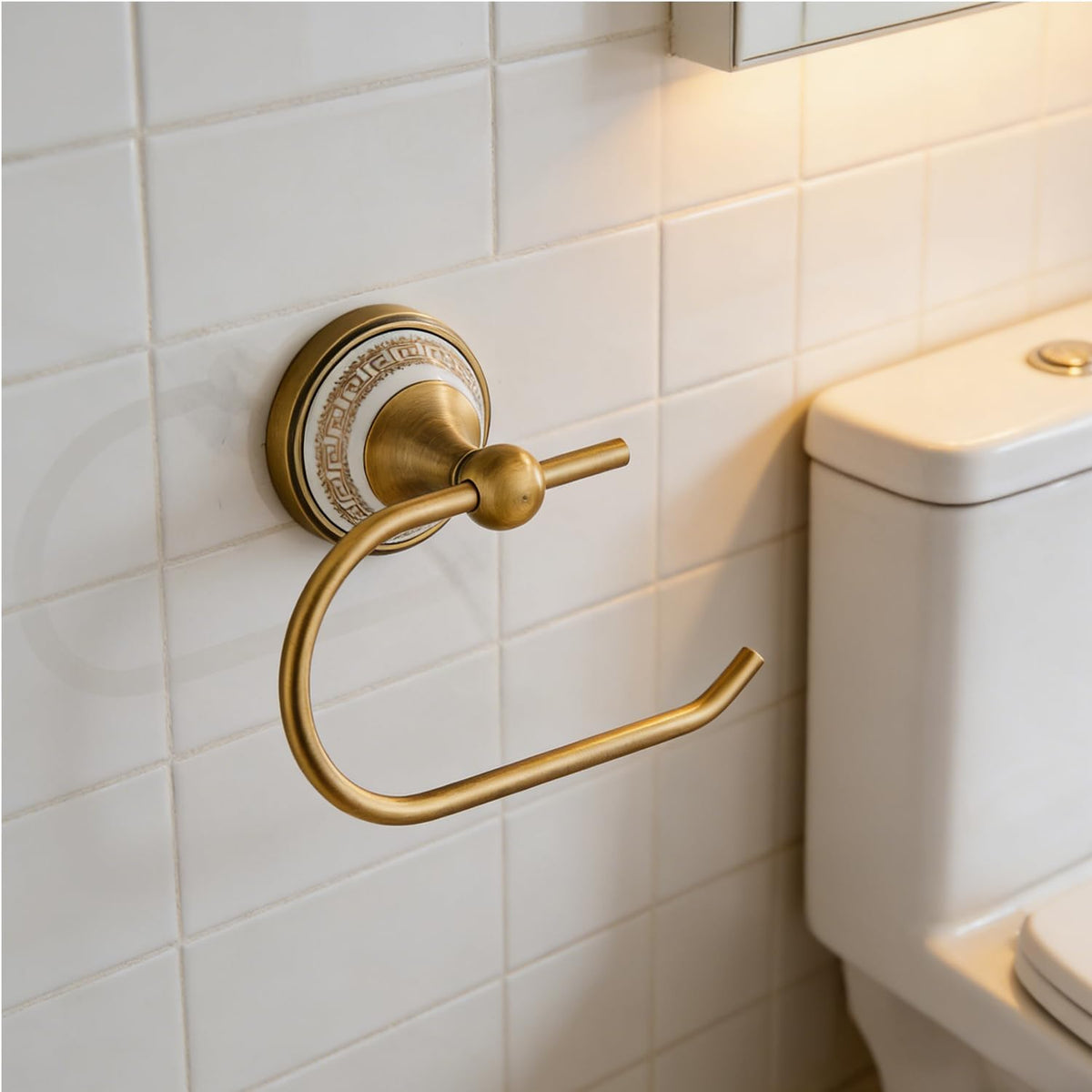 Toilet Paper Holder, NEWRAIN Antique Brass Bathroom Toilet Paper Roll Holder, Wall Mounted RV Tissue Roll Holder, Vintage Heavy Duty Screw-in Toilet Paper Dispenser for Bathroom，Farmhouse, Hotel,RV